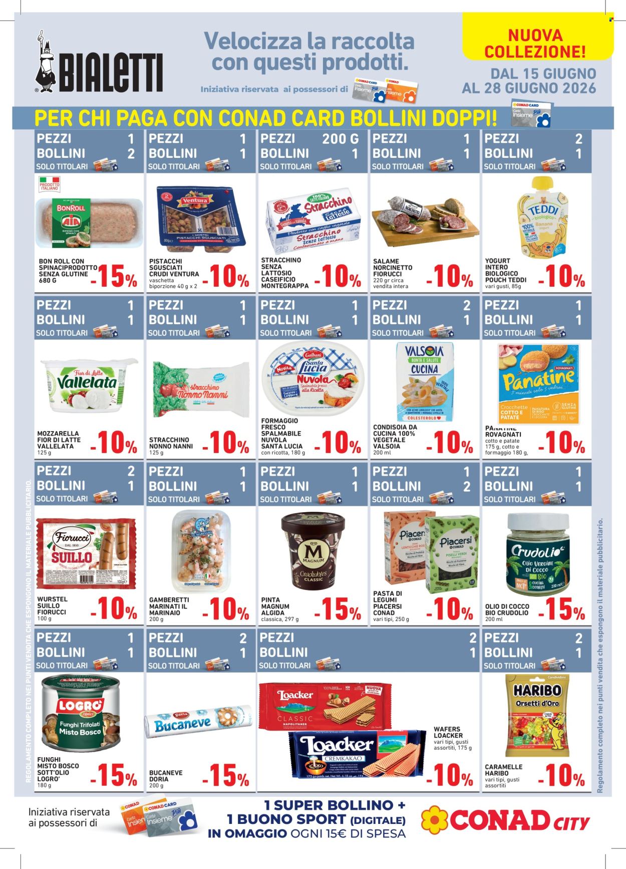 Volantino Conad - 15/6/2026 - 28/6/2026. Pagina 1