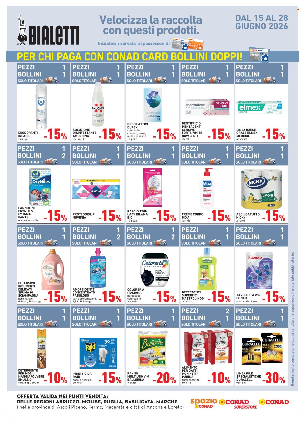 Volantino Conad - 15/6/2026 - 28/6/2026. Pagina 4