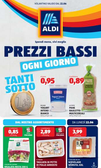 Volantino Aldi - 22/6/2026 - 28/6/2026.
