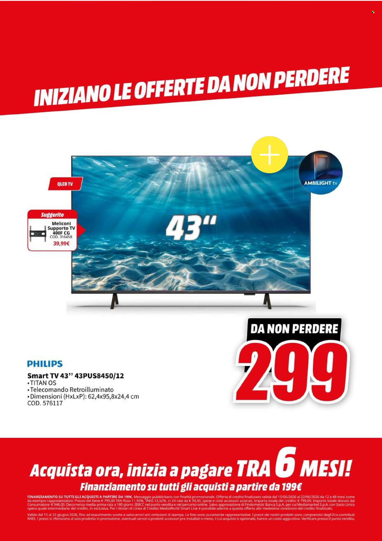 Volantino MediaWorld - 15/6/2026 - 22/6/2026. Pagina 42