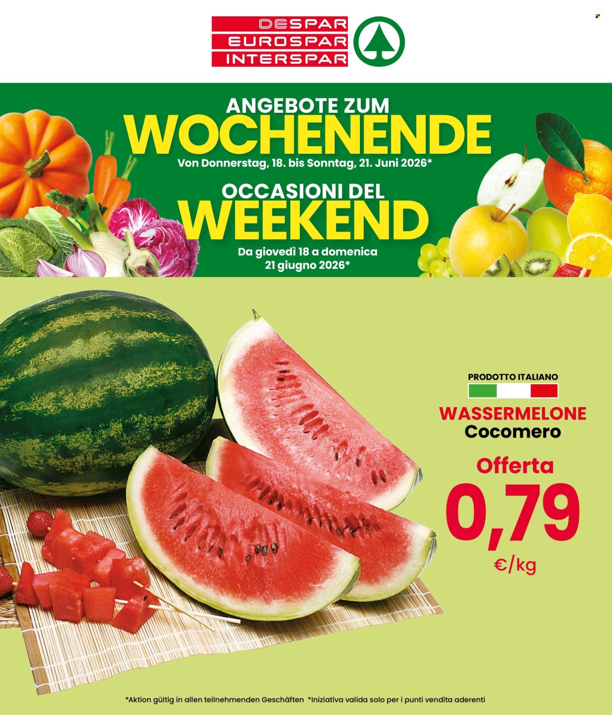 Volantino Despar - 18/6/2026 - 21/6/2026. Pagina 1