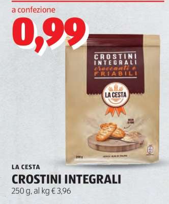LA CESTA CROSTINI INTEGRALI