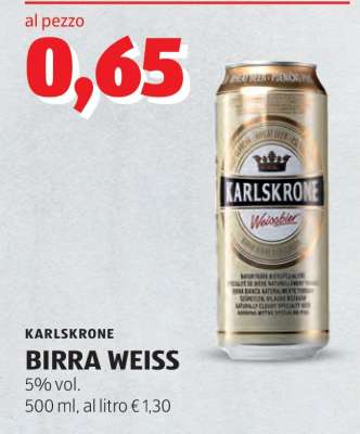 KARLSKRONE BIRRA WEISS