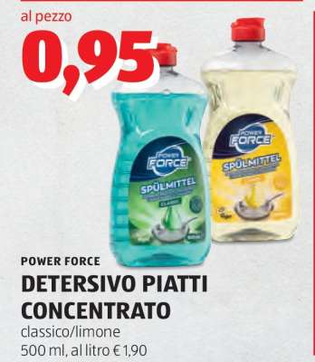 POWER FORCE DETERSIVO PIATTI CONCENTRATO