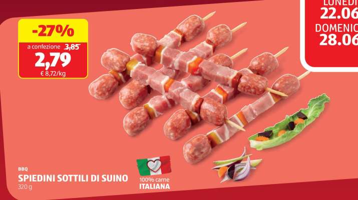 SPIEDINI SOTTILI DI SUINO