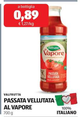 VALFRUTTA Passata Vellutata al Vapore