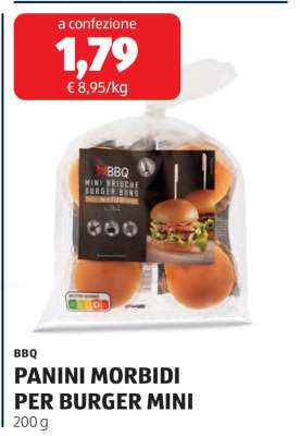 PANINI MORBIDI PER BURGER MINI