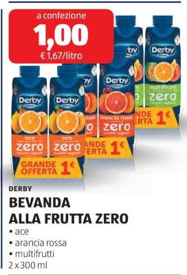 DERBY BEVANDA ALLA FRUTTA ZERO