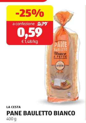 LA CESTA PANE BAULETTO BIANCO