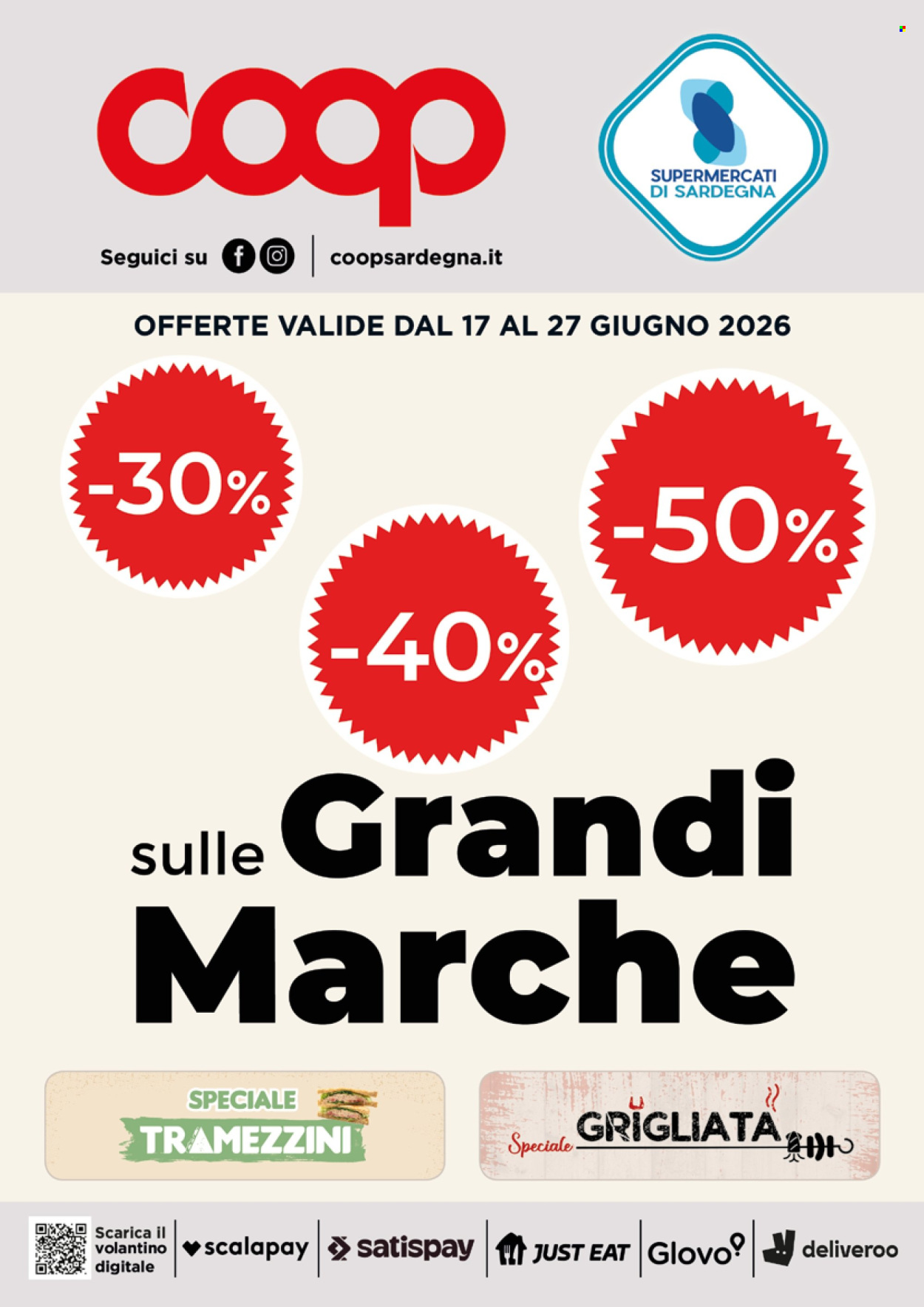 Volantino Coop - 17/6/2026 - 27/6/2026. Pagina 1