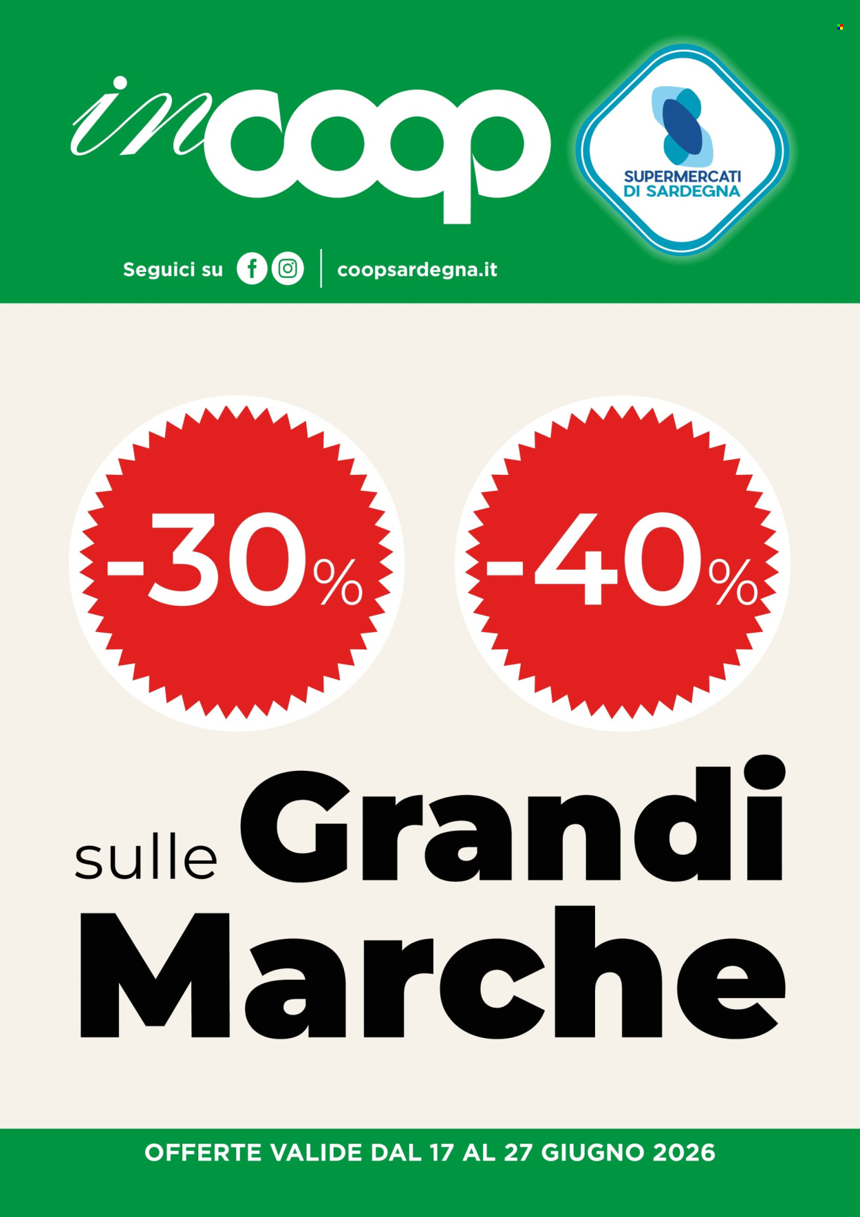 Volantino Coop - 17/6/2026 - 27/6/2026. Pagina 1