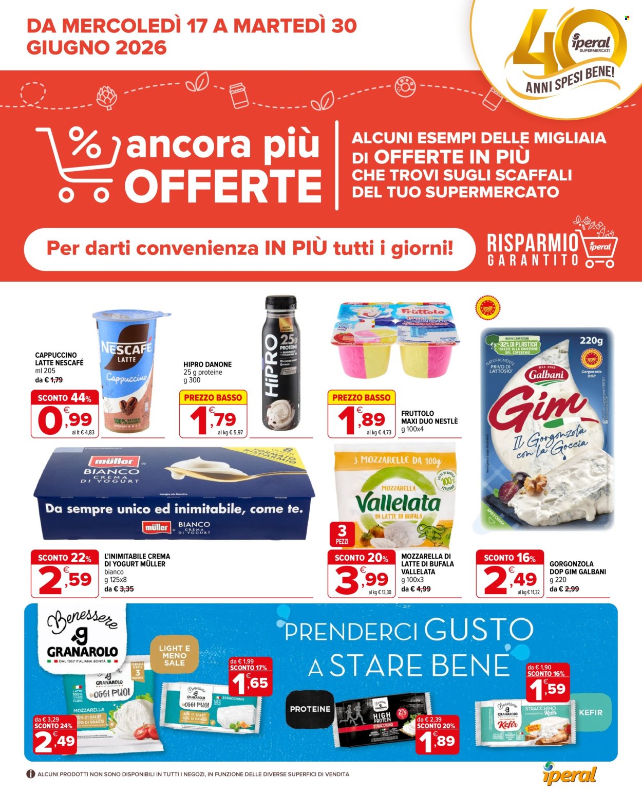 Volantino Iperal - 17/6/2026 - 30/6/2026. Pagina 1