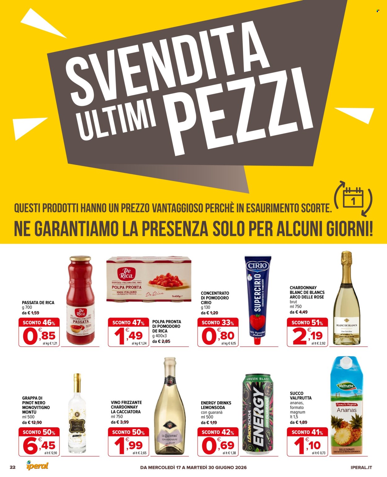 Leták Iperal - 17.6.2026 - 30.6.2026. Strana 22