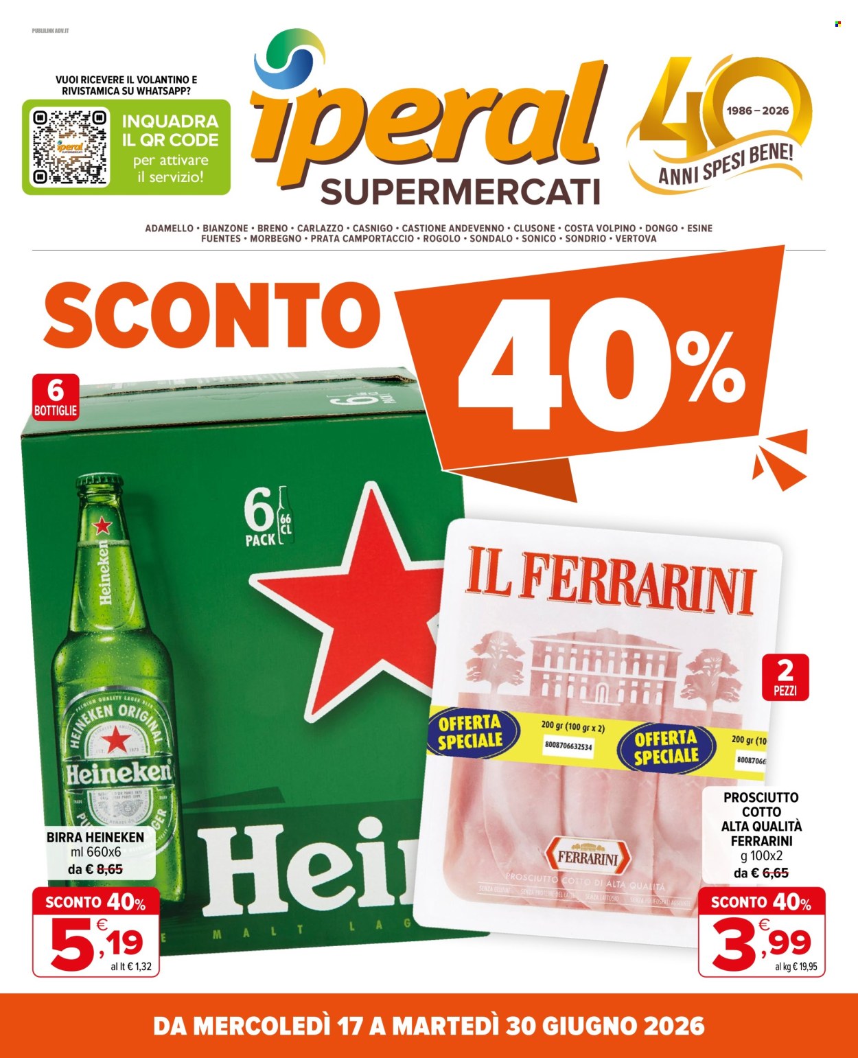 Volantino Iperal - 17/6/2026 - 30/6/2026. Pagina 1