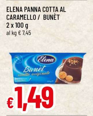ELENA PANNA COTTA AL CARAMELLO / BUNET