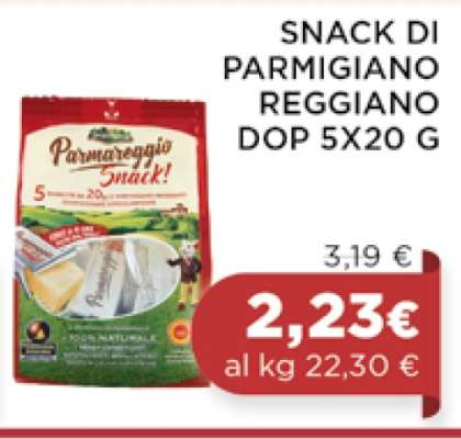 SNACK DI PARMIGIANO REGGIANO DOP 5X20 G