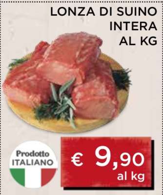 LONZA DI SUINO INTERA AL KG