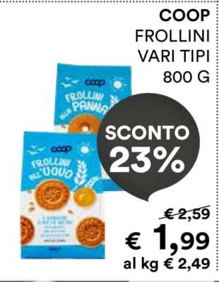 COOP FROLLINI VARI TIPI