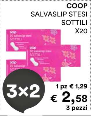 COOP SALVASLIP STESI SOTTILI X20