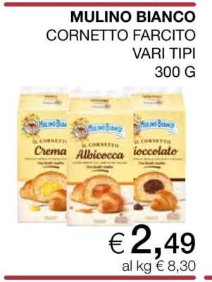 MULINO BIANCO CORNETTO FARCITO