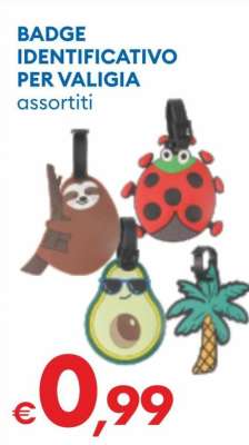 BADGE IDENTIFICATIVO PER VALIGIA