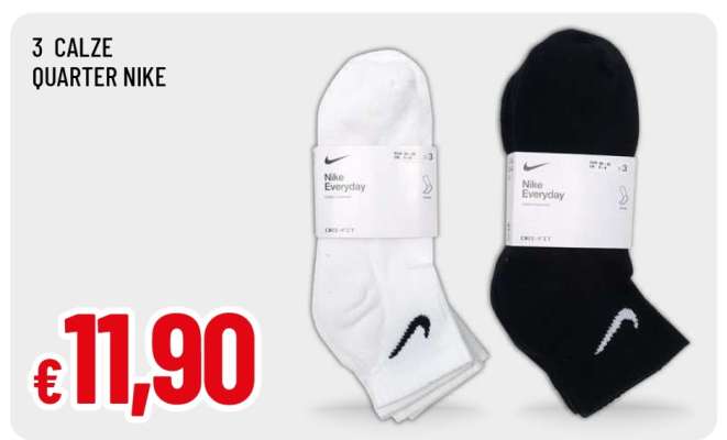 3 CALZE QUARTER NIKE