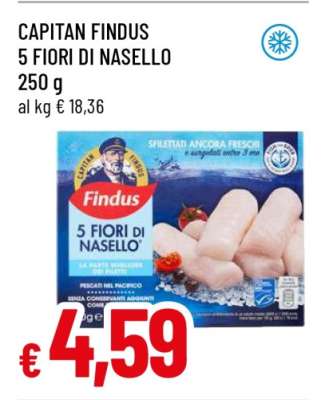 CAPITAN FINDUS 5 FIORI DI NASELLO