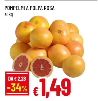 Pompelmi a polpa rosa