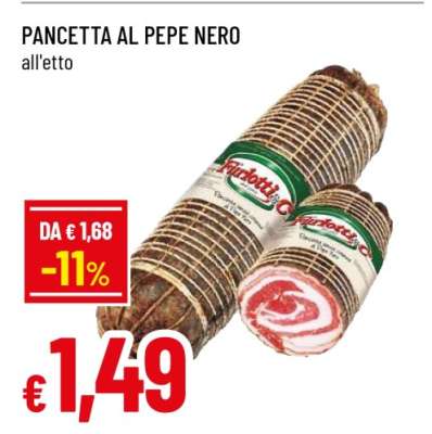 PANCETTA AL PEPE NERO