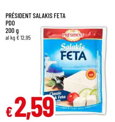 PRESIDENT Salakis Feta