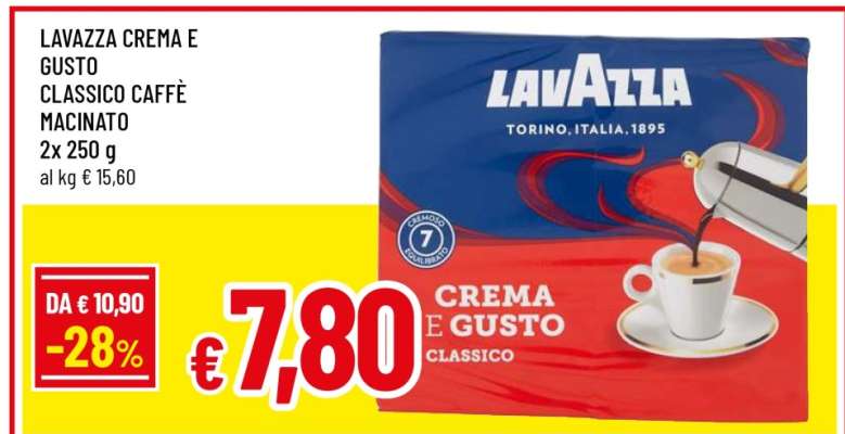 LAVAZZA CREMA E GUSTO CLASSICO CAFFÈ MACINATO