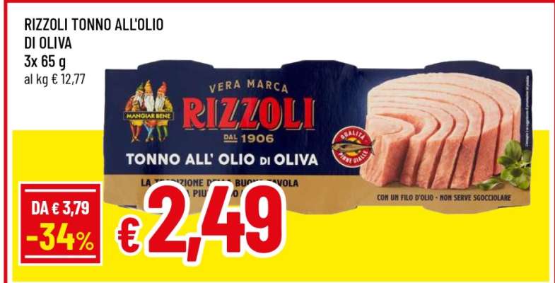 RIZZOLI TONNO ALL'OLIO DI OLIVA