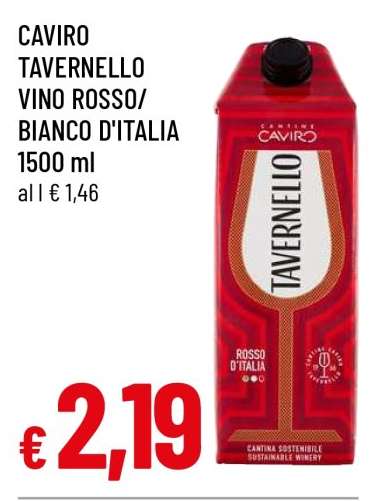 Caviro Tavernello Vino Rosso/Bianco d'Italia