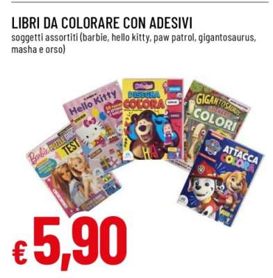 LIBRI DA COLORARE CON ADESIVI