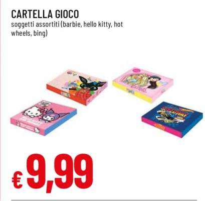 CARTELLA GIOCO