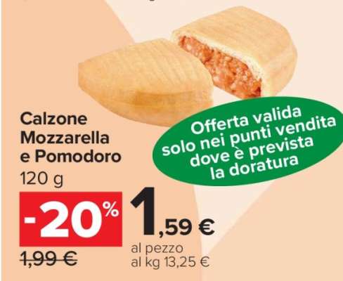 Calzone Mozzarella e Pomodoro