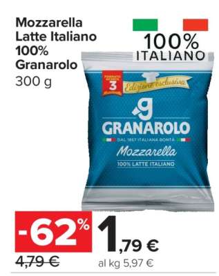 Mozzarella Latte Italiano 100% Granarolo