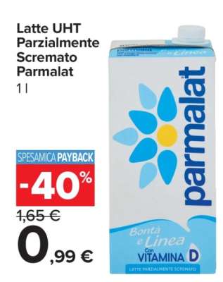 LATTE UHT PARZIALMENTE SCREMATO PARMALAT