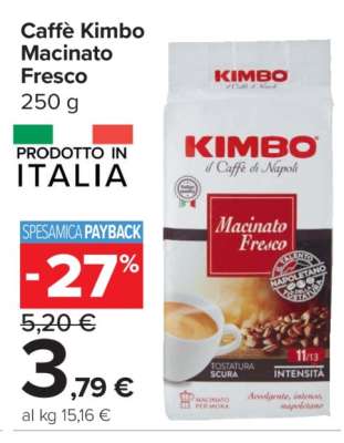 CAFFÈ KIMBO macinato fresco