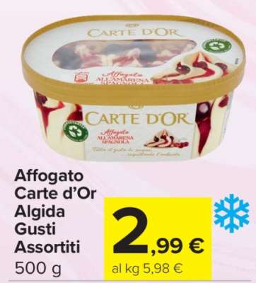 Affogato Carte d’Or Algida Gusti Assortiti