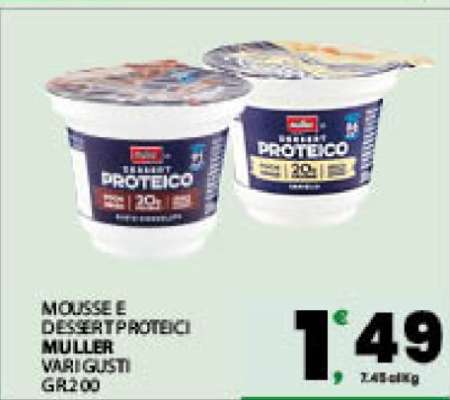 MOUSSE E DESSERT PROTEICI MULLER
