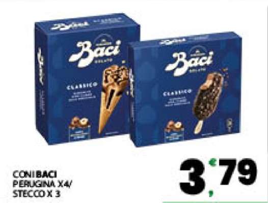 CONI BACI PERUGINA X4/STECCO X 3