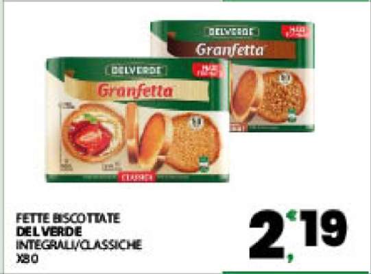 FETTE BISCOTTATE DELVERDE