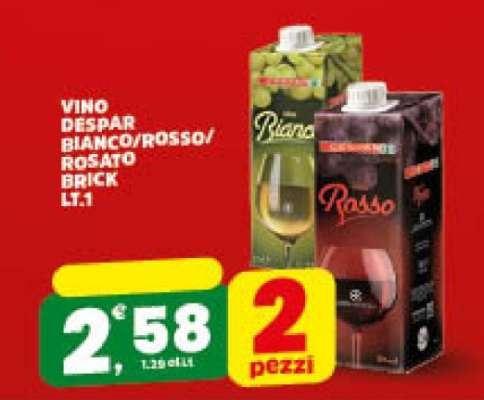 VINO DESPAR BIANCO/ROSSO/ROSATO BRICK LT.1