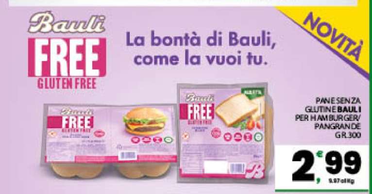PANE SENZA GLUTINE BAULI