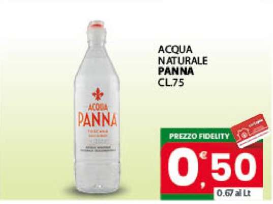ACQUA NATURALE PANNA