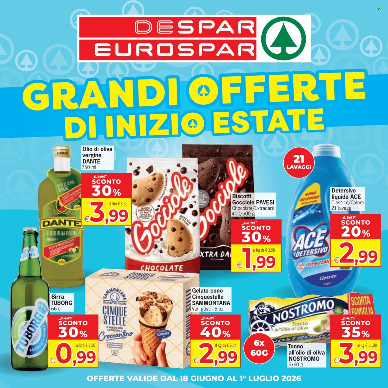 Volantino Eurospar - 18/6/2026 - 1/7/2026. Pagina 1