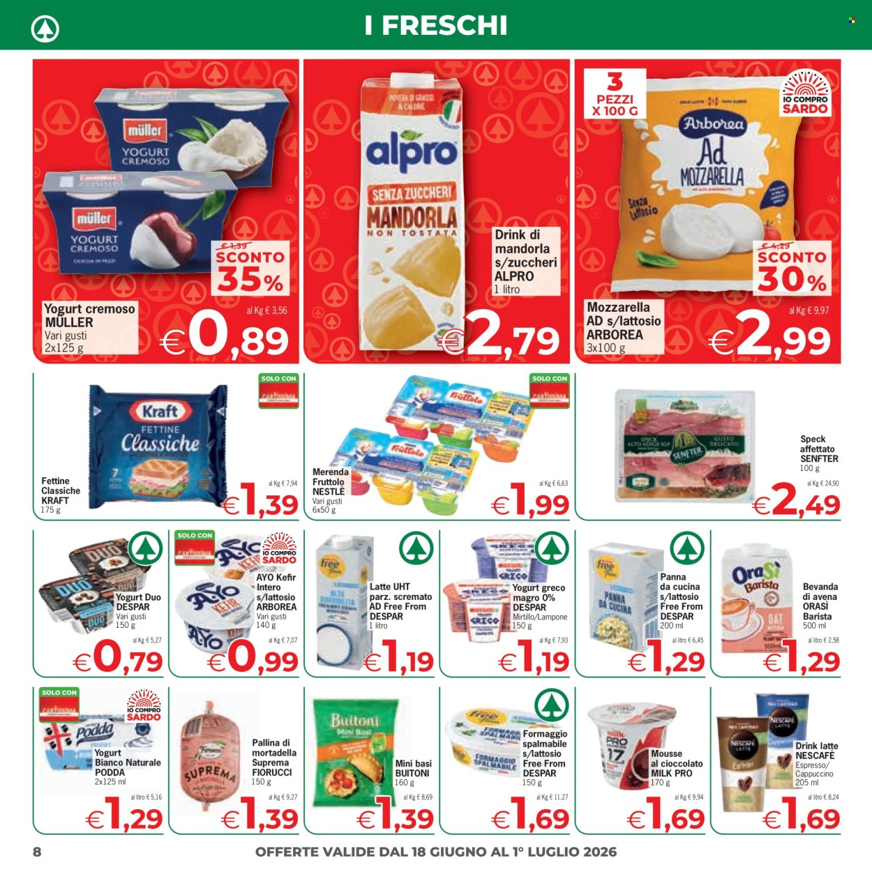 Leták Eurospar - 18.6.2026 - 1.7.2026. Strana 8