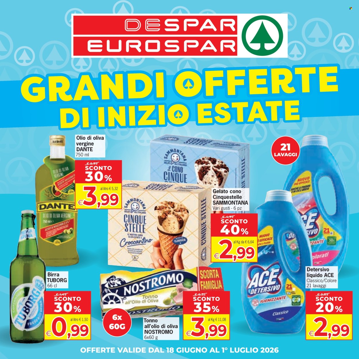 Volantino Eurospar - 18/6/2026 - 1/7/2026. Pagina 1