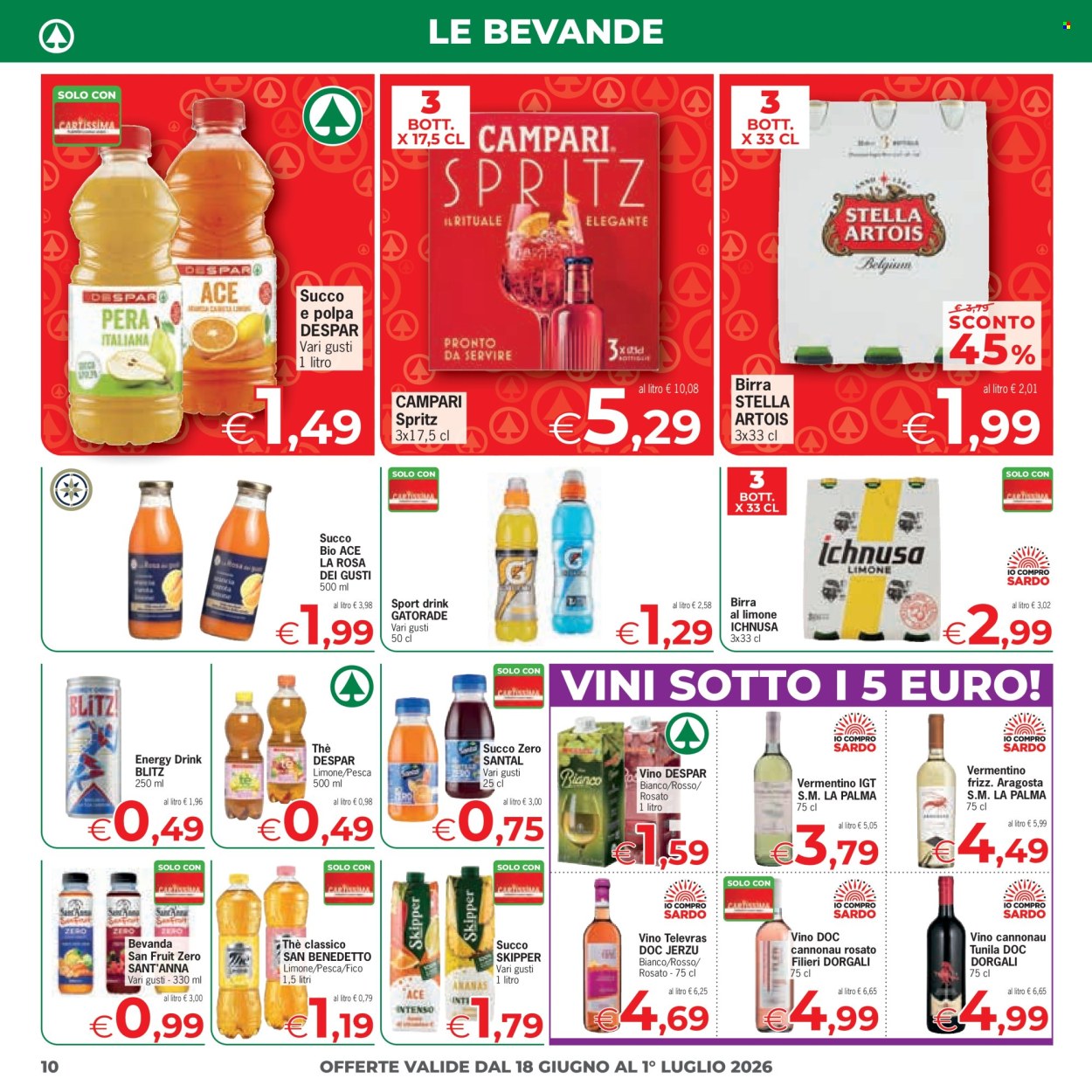 Volantino Eurospar - 18/6/2026 - 1/7/2026. Pagina 10